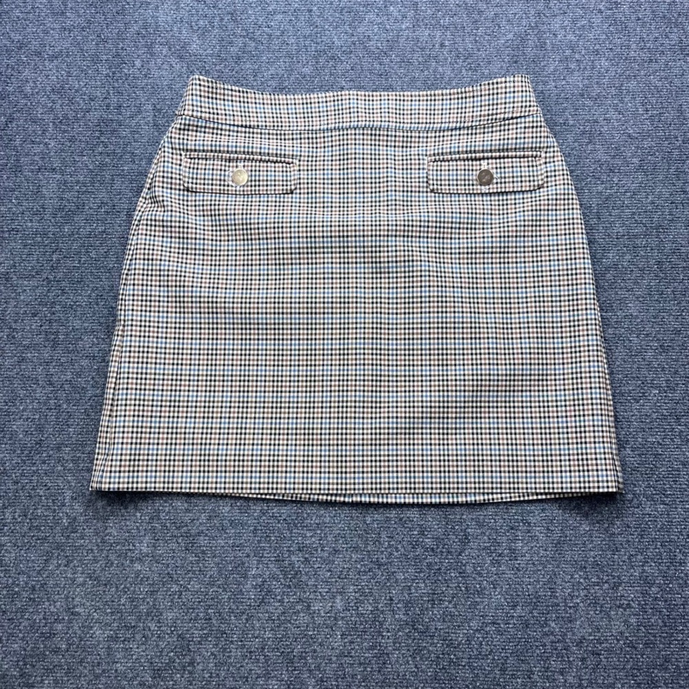 LOFT Plaid Dark Academia Preppy Multicolor A-Line Skirt